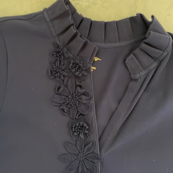 Lilly Pulitzer Clary Navy Polo Dress - L - Picture 2 of 4